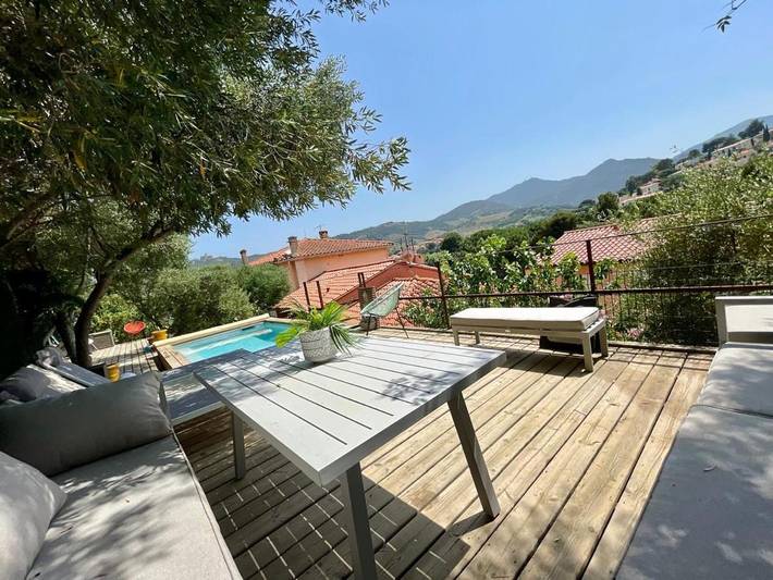 Location de vacances pour 8 personnes, avec vue ainsi que piscine et terrasse dans Gare De Collioure - 3