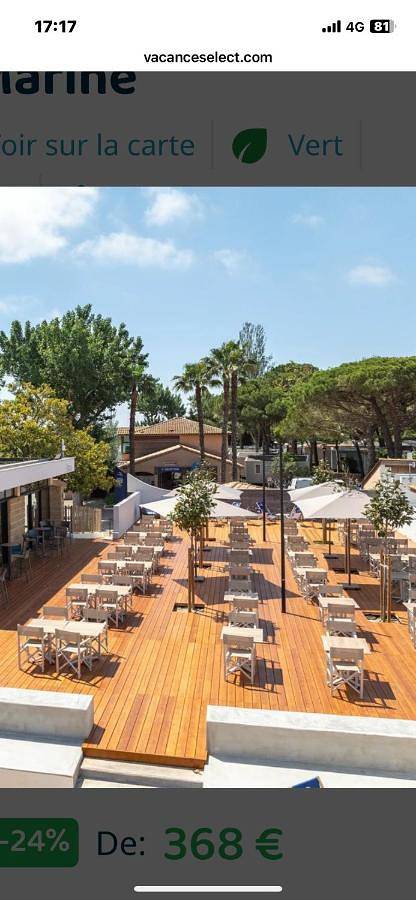 Camping pour 6 personnes, avec jardin et piscine dans Plage de l'Espiguette - 4
