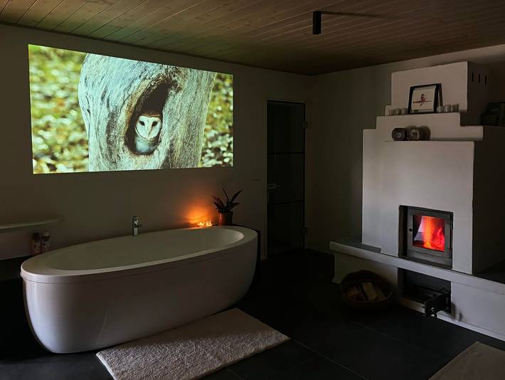 Ferienwohnung für 3 Personen, mit Garten und Sauna