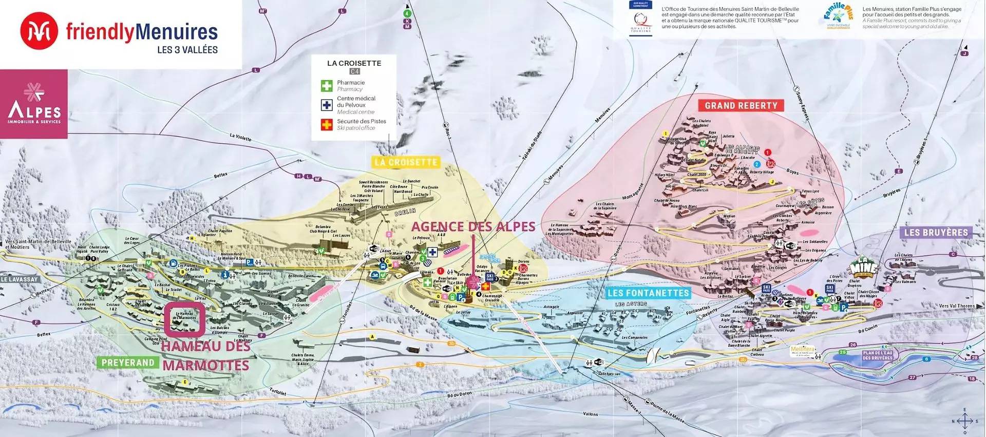 Appartement entier, Hameau des Marmottes 7 appartement pour 6 pax in Les Menuires, Saint-Martin-de-Belleville