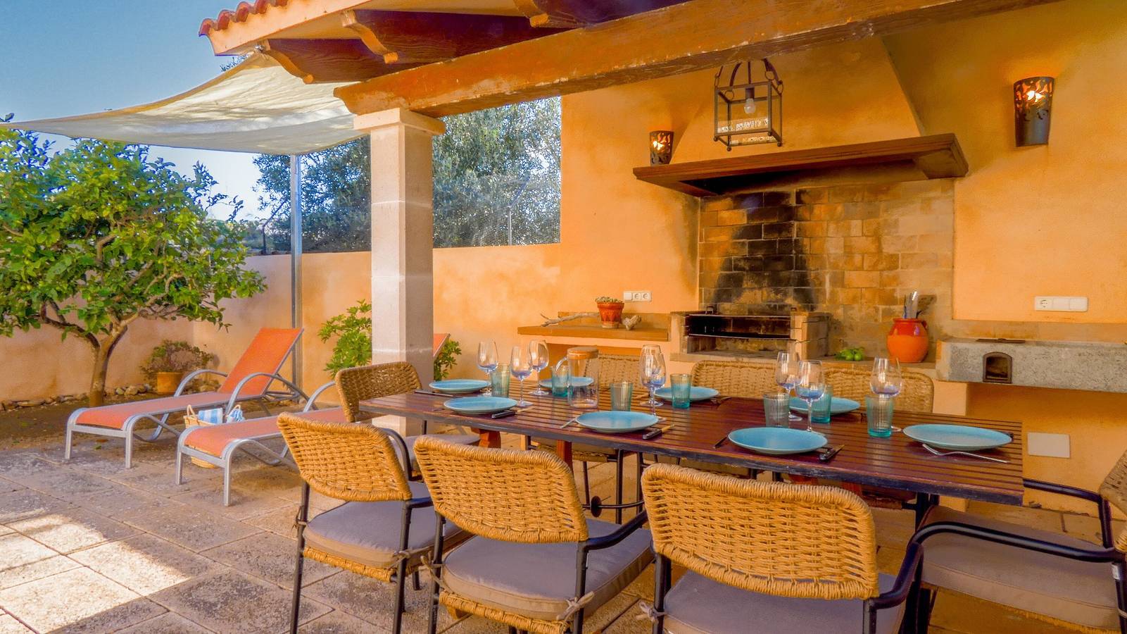 Ferienhaus 'Ca'n Pep' mit Meerblick, Wlan und Klimaanlage in S'Estanyol de Migjorn, Llucmajor