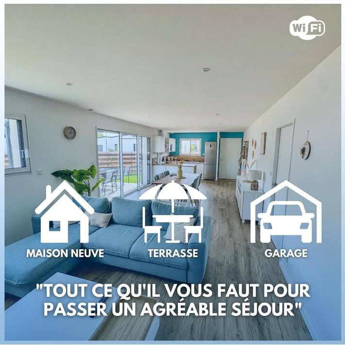 Maison de vacances pour 6 personnes, avec terrasse