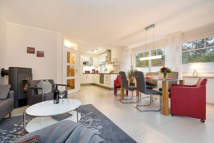 Ferienhaus für 6 Personen, mit Terrasse und Garten sowie Sauna