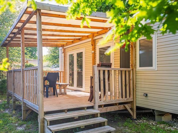 Mobil home pour 4 personnes, avec bassin pour enfant à Saint-Laurent-Médoc - 2