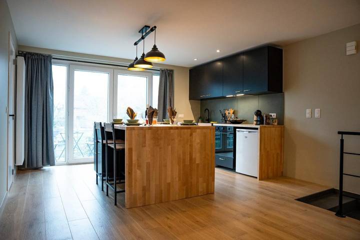 Gîte pour 3 personnes, avec Balcon ainsi que Terrasse et Vue à Mont-Saint-Guibert