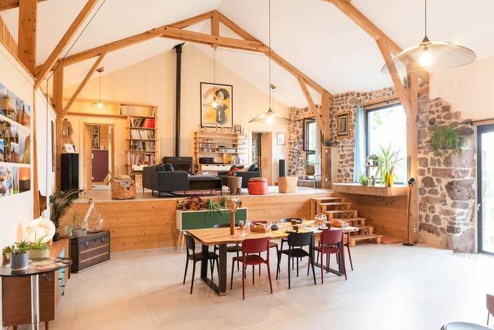 Chambre d’hôte pour 4 personnes, avec Balcon et Terrasse ainsi que Jardin et Vue à Le Brignon