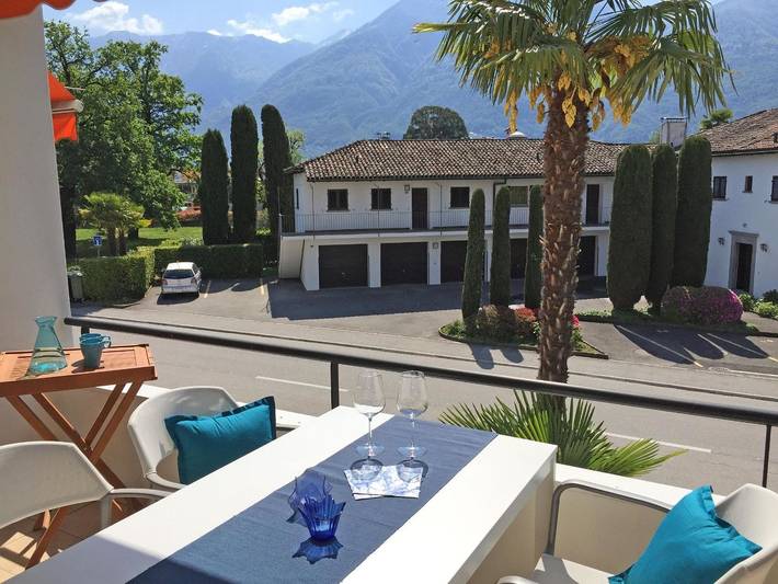 Ferienwohnung für 4 Personen, mit Balkon und Ausblick in Ascona