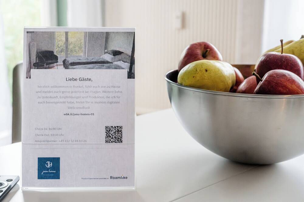 Ganze Wohnung, Janu-homes - 4 Zimmer Apartment - 7 Betten, Lahnblick vom Rheinberg in Runkel, Lahntal