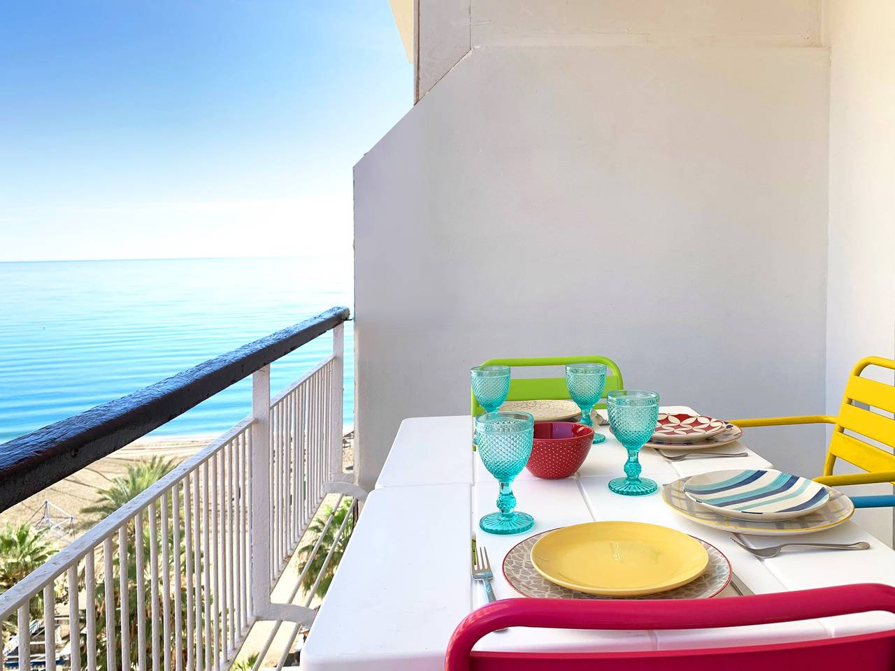 Hel lägenhet, Lägenhet för 4 Personer med terass in Playa de la Malagueta, Malaga