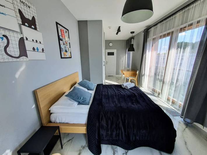 Studio dla 2 osób, z balkon/ taras, zwierzęta dozwolone w Warszawa
