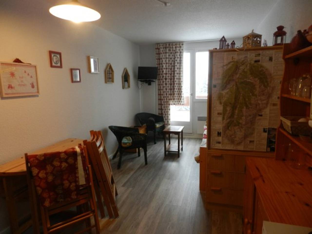 Ganze Wohnung, Studiocabine 100m von den Pisten - Balkon - Skiraum in La Ferrière, Le Pleynet