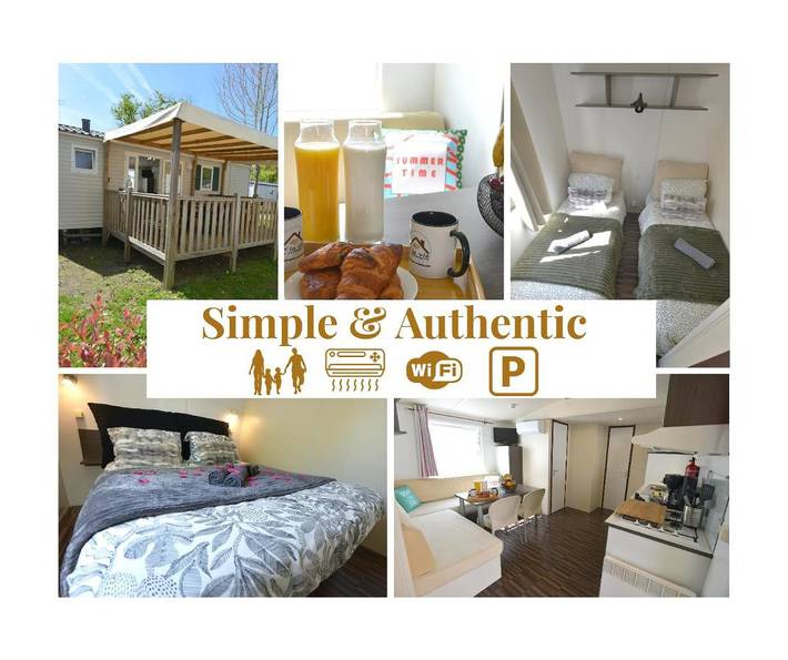 Camping pour 6 personnes, avec jardin et piscine