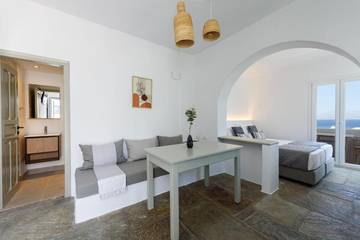 Gîte pour 2 personnes, avec vue et balcon dans Píso Livádi