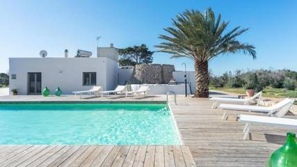 Villa per 12 Persone in Torre Suda, Racale, Foto 1