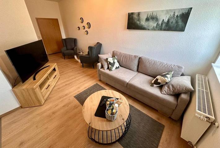 Ferienwohnung für 6 Personen, mit Balkon und Terrasse sowie Garten in Vienenburg