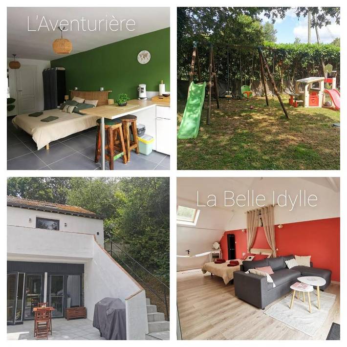 Location de vacances pour 4 personnes, avec Balcon ainsi que Terrasse et Jardin à Malansac