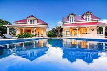 Villa pour 8 personnes, avec piscine ainsi que vue et jardin dans Marie-Galante