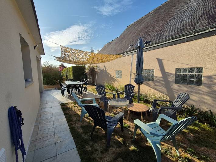 Maison Goh Velenec : 500m plage, terrasse, jardin in Arzon, Côte des Mégalithes