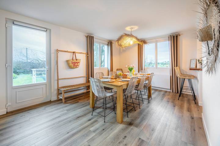 Ferienhaus mit Meerblick für 8 Personen, mit Garten und Whirlpool, kinderfreundlich in der Bretagne - 3