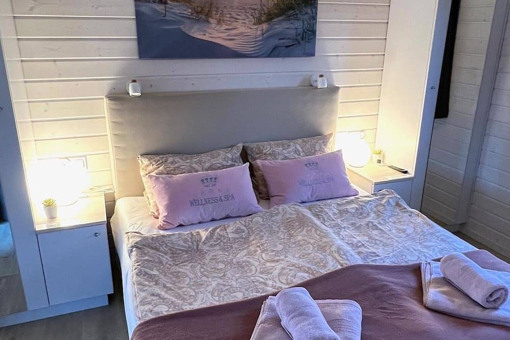 Tolles Ferienhaus Rybak mit Boxspringbetten und großer Überdachte Terrasse in Wunstorf, Steinhuder Meer