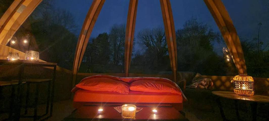 Tente pour 2 personnes, avec terrasse ainsi que jacuzzi et jardin dans le Nord-Pas-de-Calais - 3