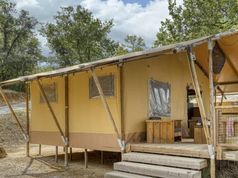 Slow Village la Roque-sur-Cèze - Safarizelt 4 personen - Lodge - 2 Schlafzimmer in La Roque-sur-Cèze, Nimes und Umgebung
