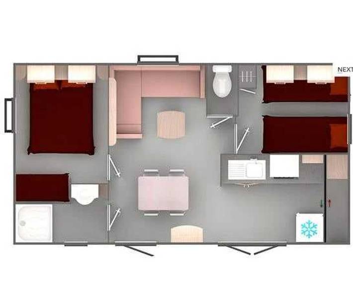 Mobil home pour 4 personnes, avec sauna à Mont-près-Chambord - 4