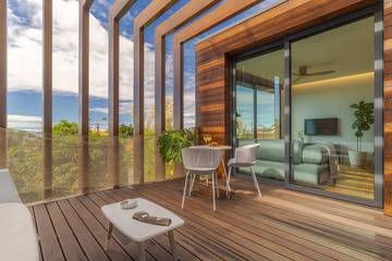 Cottage pour 3 personnes, avec jardin ainsi que piscine et terrasse à Jardim do Mar