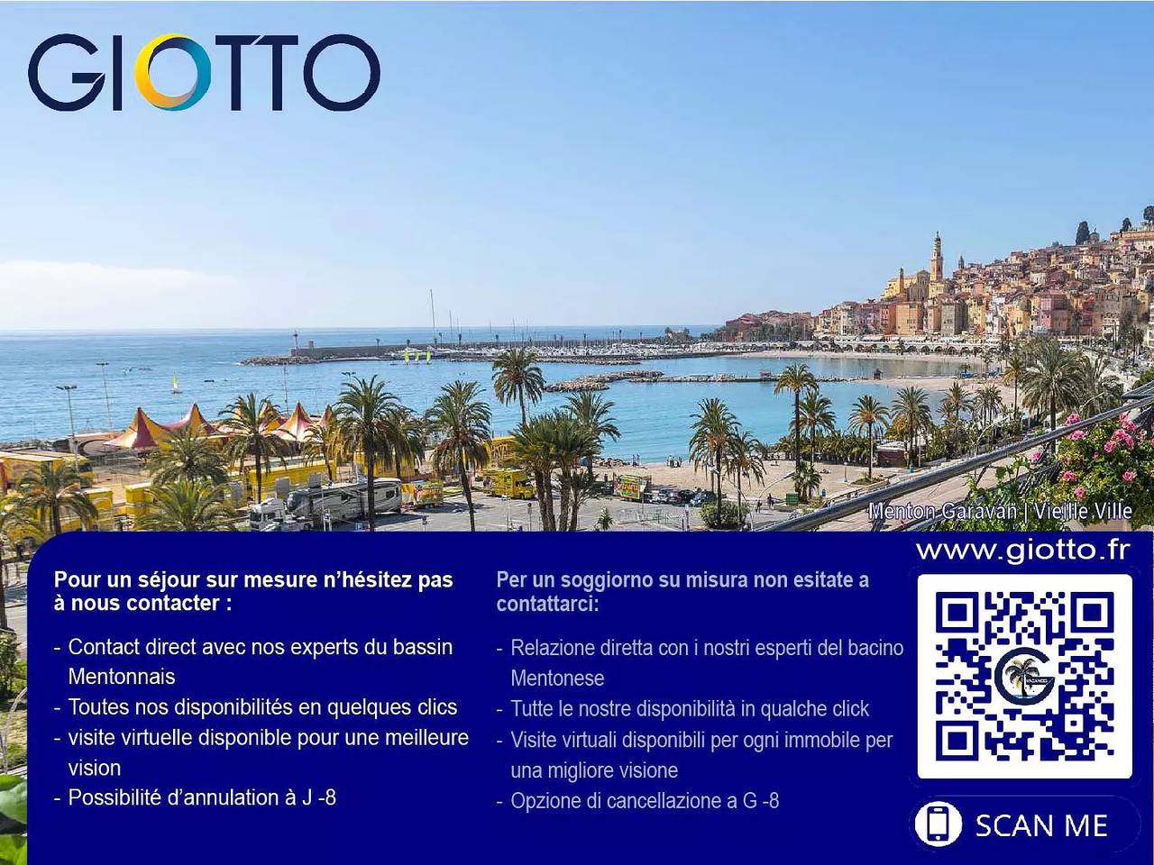 Entire apartment, Giotto - Pleasant 2P modern city center near sea with balcony in Menton, Nice region