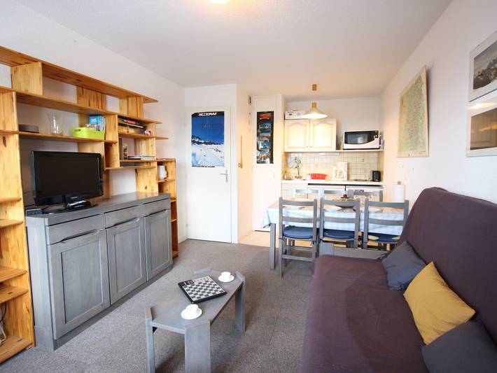 Ganze Wohnung, 2-Zimmer-Wohnung + Kabine, 6 Pers, pistennah in Chamrousse, Nationalpark Écrins