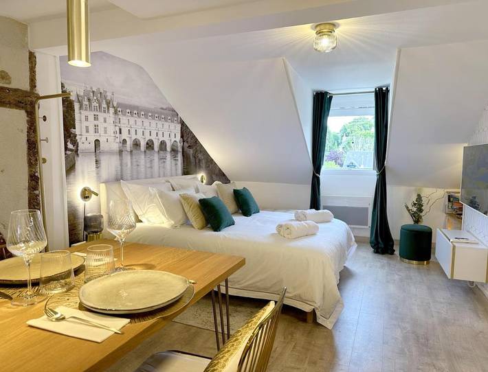 Appartement de vacances pour 2 personnes, avec vue et jardin