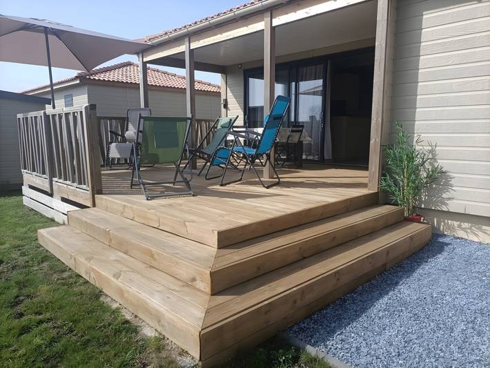 Maison de vacances pour 6 personnes, avec Jardin ainsi que Bassin pour enfant et Sauna à Saubrigues