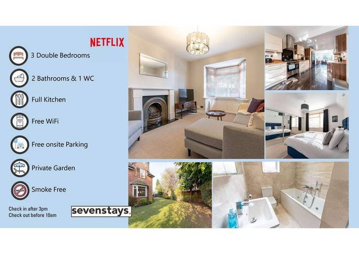 Holiday home for 6 people, with garden in Birmingham