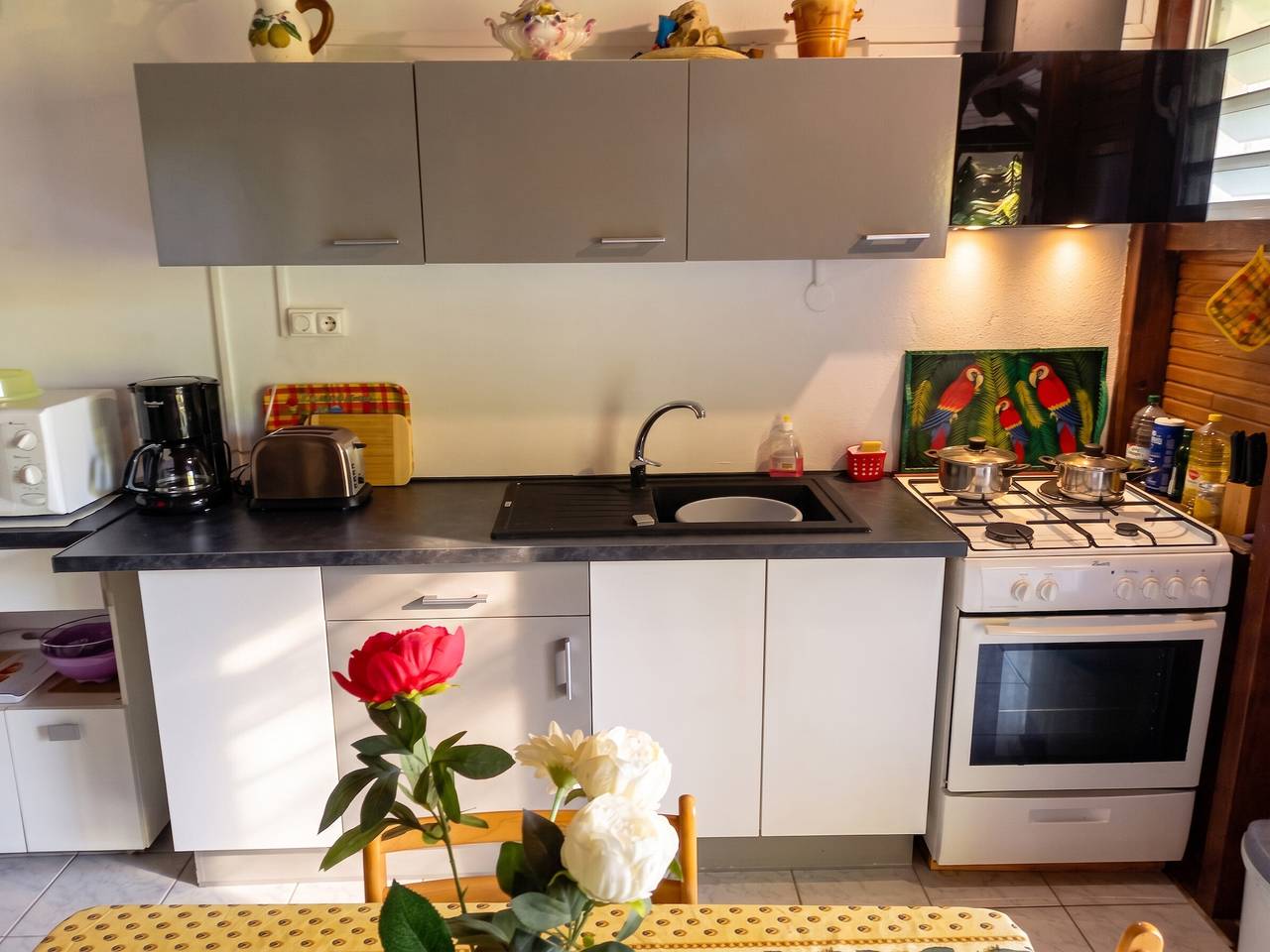 Cosy bungalow in Deshaies with sea view, enclosed garden in Deshaies, Guadeloupe (Caribbean)
