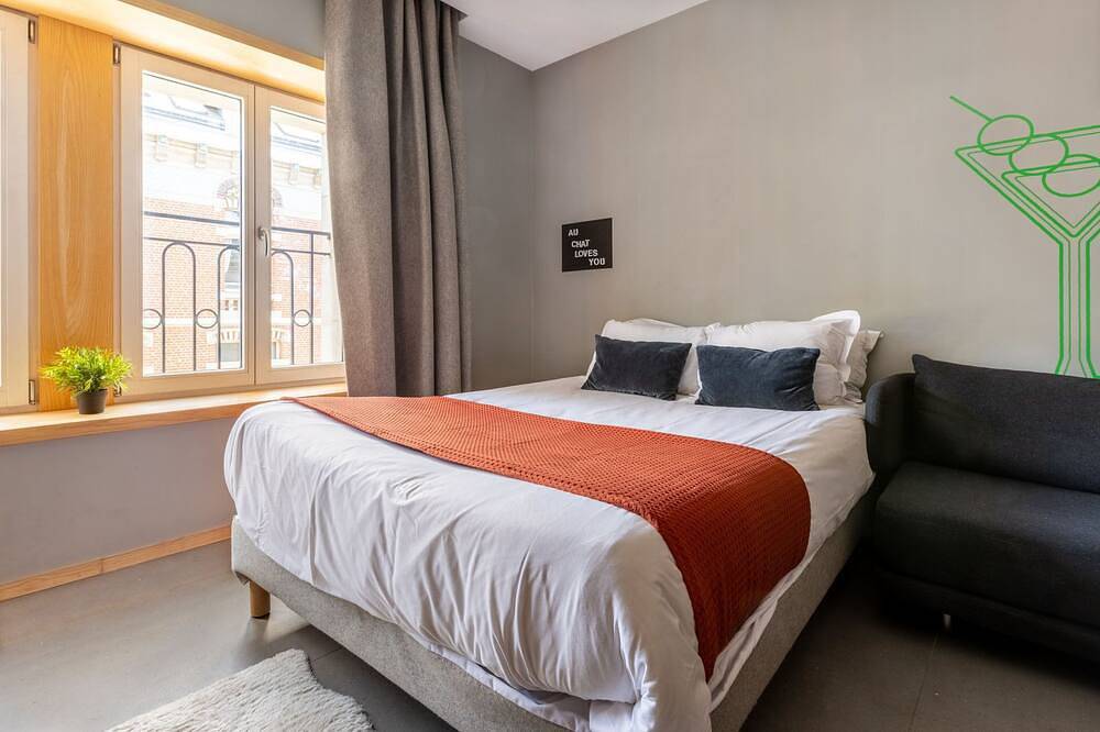 Ganze Wohnung, Suite n°2-Deluxe-Apartment-Ensuite mit Dusche-Strassenblick in Lille, Lille und Umgebung