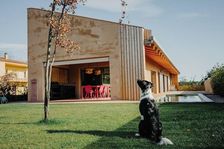 Ferienhaus für 6 Personen, mit Sauna und Garten, mit Haustier