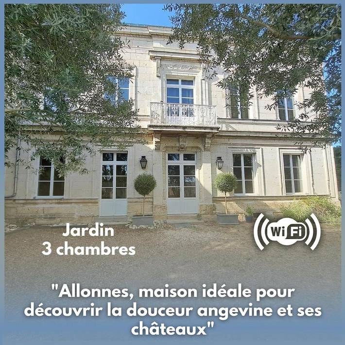 Location de vacances pour 8 personnes, avec jardin à Allonnes