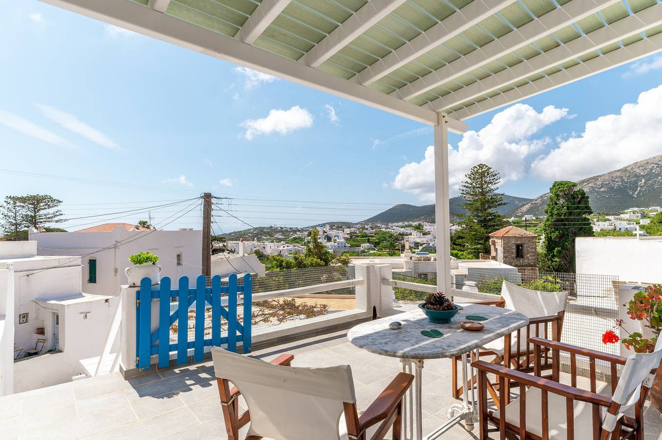 Casa de vacaciones 'Penny's House' con vistas a la montaña, Wi-Fi y aire acondicionado in Cícladas