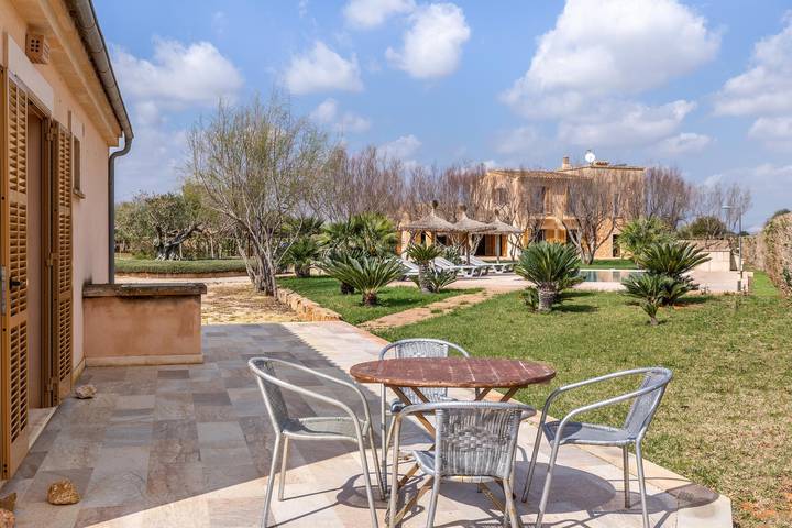 Vacation Home Son Fort Des Trenc with Mountain View, Pool, Wi-Fi, Terrace & Garden in Campos, South Majorca