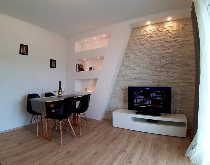 Ferienwohnung für 4 Personen, mit Meerblick und Balkon sowie Ausblick in Supetarska Draga - 4