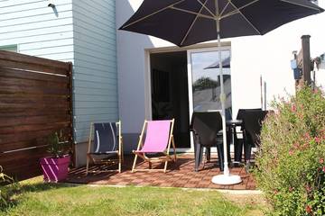 Gîte pour 4 personnes, avec terrasse dans Plage de la Fresnaye