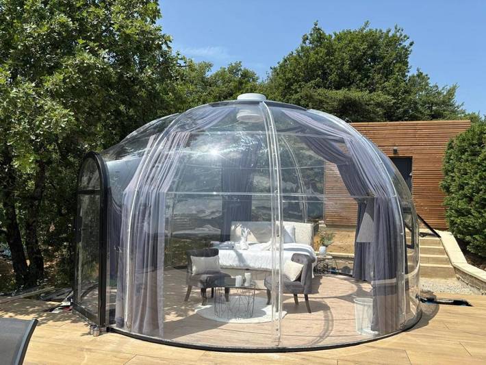 Cottage pour 2 personnes, avec vue et terrasse à Bathernay