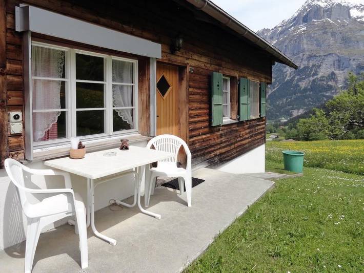 Ferienwohnung für 4 Personen, mit Terrasse und Garten sowie Ausblick