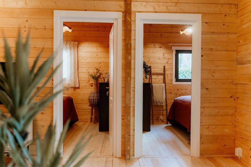 Gemütliche Waldhütte mit Sauna und Whirlpool in Nationalpark De Groote Peel
