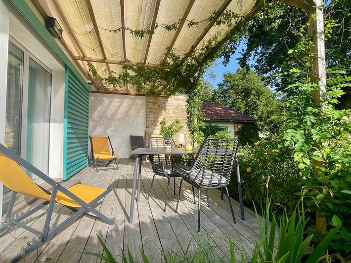 Alojamiento y desayuno para 2 personas, con jardín y vistas en Biarritz