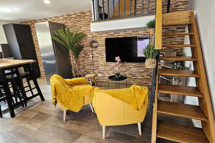 Appartement de vacances pour 5 personnes, avec jardin