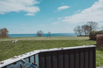 Ferienhaus mit Meerblick für 8 Personen, mit Garten und Whirlpool sowie Sauna und Terrasse in Südjütland