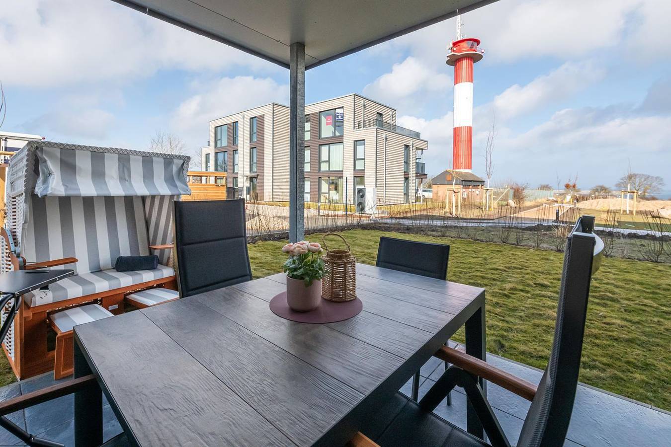 Ganze Wohnung, Hygge – Familienzeit. Sauna. Terrasse mit Meerblick. in Marienleuchte, Fehmarn