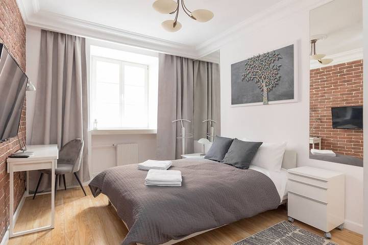 Entire apartment, Old Town Grey Apartment in Warsaw Śródmieście, Warsaw
