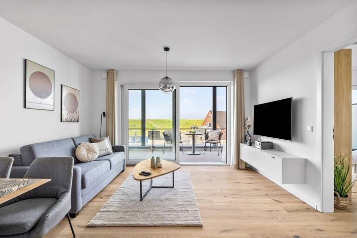 Ganze Wohnung, The View A02 Wind und Watt - Balkon, gemein. Sauna, Gartenmöbel,Pkw-Stellplatz in Badestrand Dagebüll, Dagebüll
